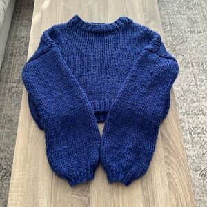 YLLW The Label Chunky Purple Sweater